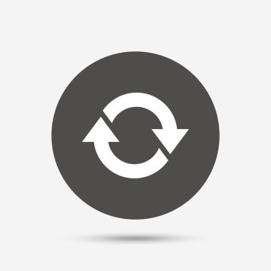 Döndürme simgesi. Tekrar sembolü. 