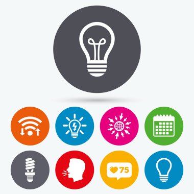 ışık lamba simgeler.  