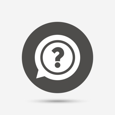 Soru işareti simgesi simgesi. 