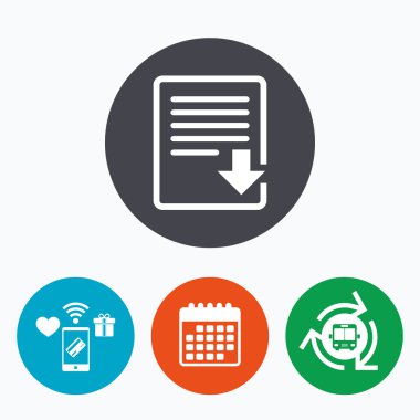 Download dosyası simgesi.  