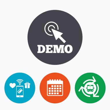İmleç işareti simgesiyle demo.  