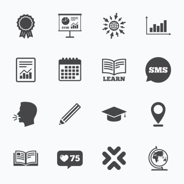 Eğitim ve çalışma simgesi.  