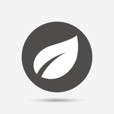 Yaprak işareti simgesi.  