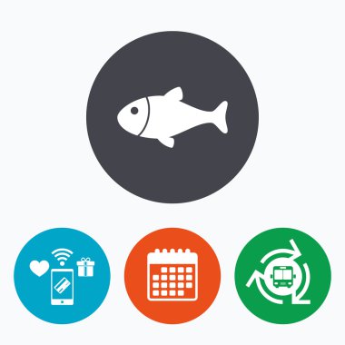 Balık işareti simgesi. Balık sembol.