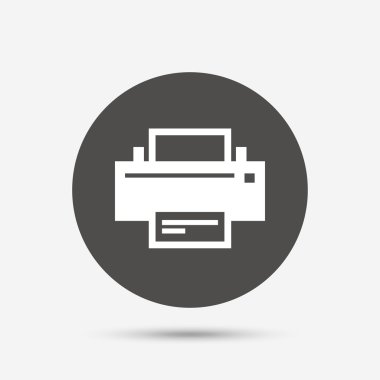 기호 아이콘을 인쇄 합니다. 인쇄 기호.