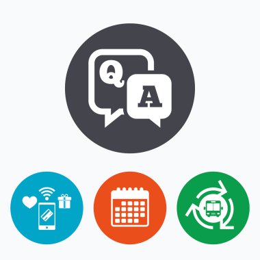 soru cevap işareti simgesi. 