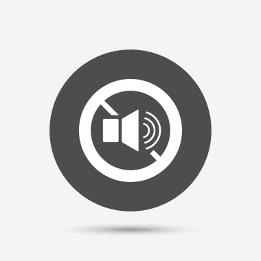 Hoparlör ses işareti simgesi.  