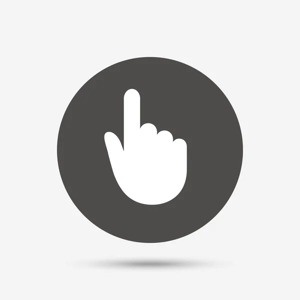 Pictogram van een hand cursor teken. — Stockvector