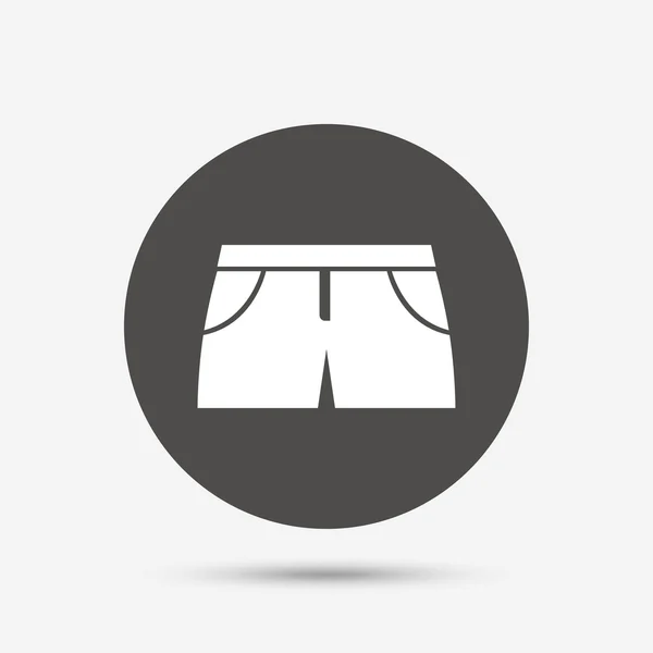 Pantalones cortos deportivos de mujer signo — Archivo Imágenes Vectoriales