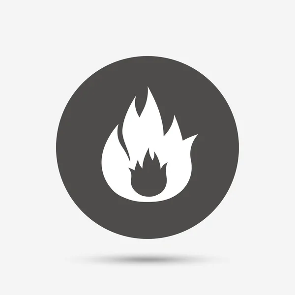 Ikona podepsat plamen ohně. — Stockový vektor