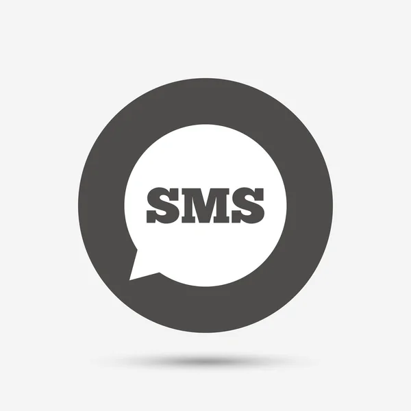 Ícone de bolha de fala SMS —  Vetores de Stock