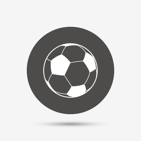 Futbol topu işareti simgesi. — Stok Vektör