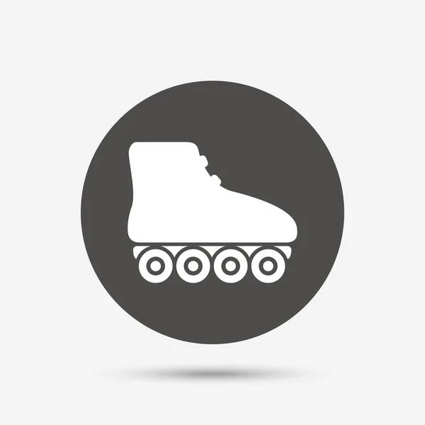 Rolschaatsen teken pictogram. — Stockvector