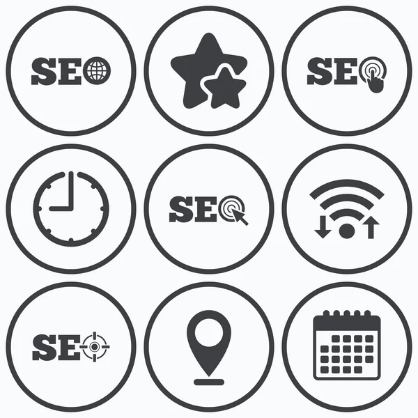 SEO simgeler. Arama Motoru Optimizasyonu  