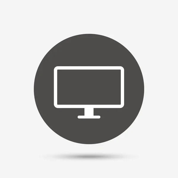 Señal de monitor de pantalla ancha — Vector de stock