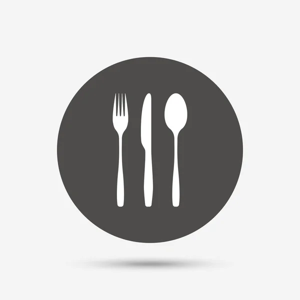 Fork, knife, tablespoon. — Stock Vector
