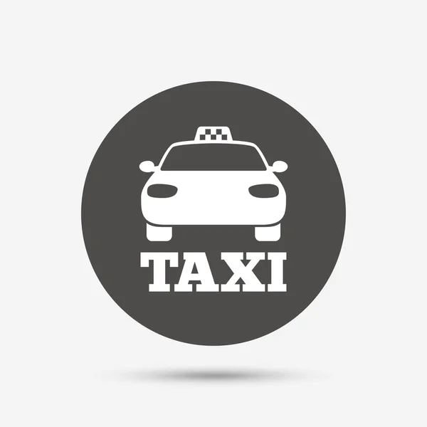 タクシーの車の記号アイコン. — ストックベクタ