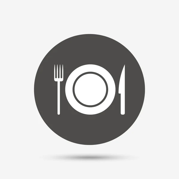 Signo de comida icono . — Vector de stock