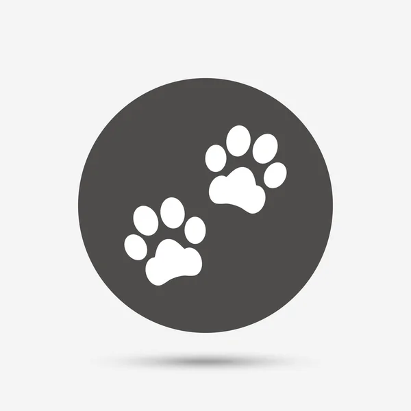 Paw sign icon. — Stock Vector