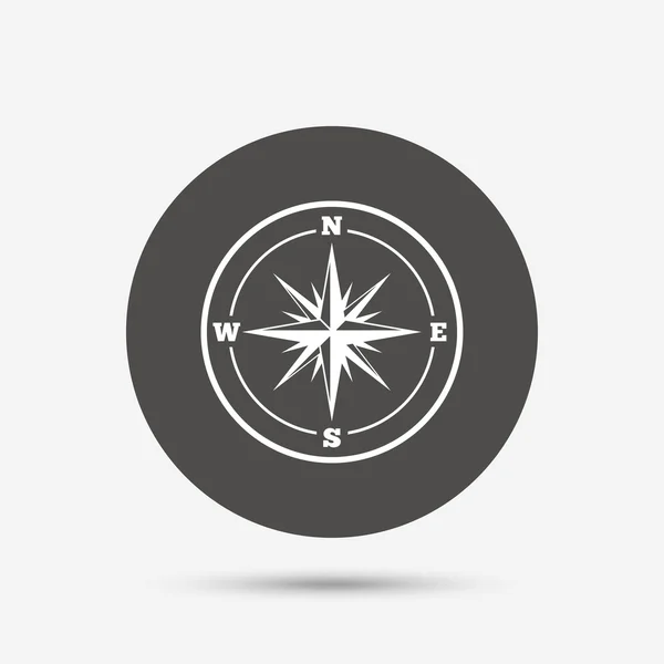Compass sign icon. — Stock Vector