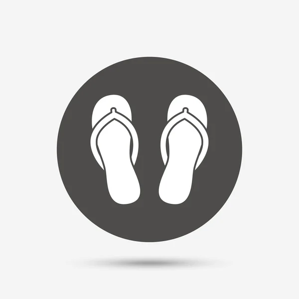Flip-flops sinal ícone . — Vetor de Stock