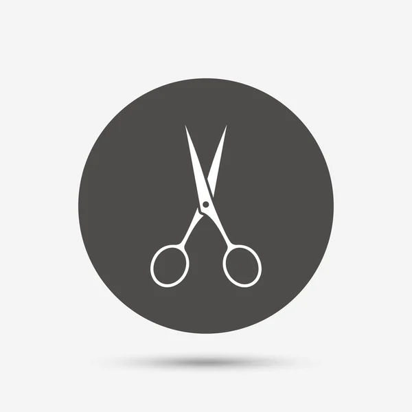 Ciseaux icône signe coiffeur . — Image vectorielle