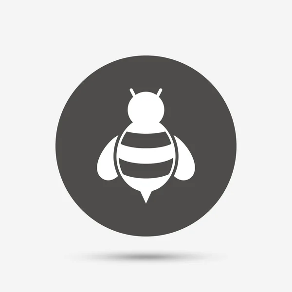 Signo de abeja icono . — Archivo Imágenes Vectoriales