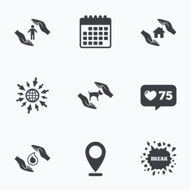 eller sigorta simgeler.  