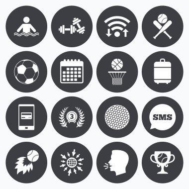 Spor oyunları, fitness simgesi. 