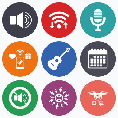 Müzikal öğeleri simgesi. 