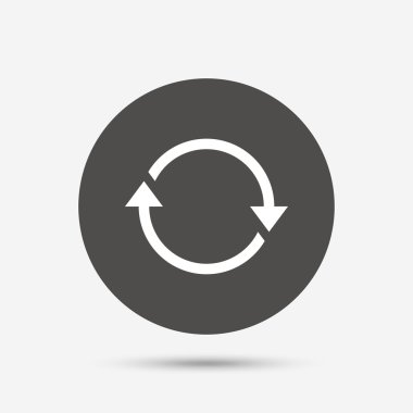 Döndürme simgesi. Tekrar sembolü.  