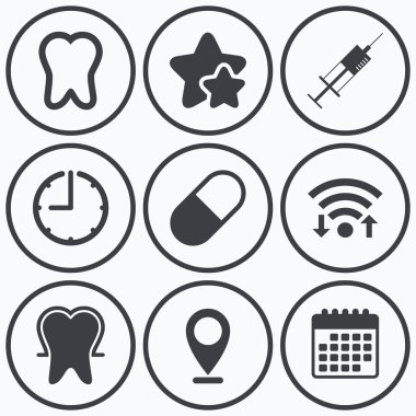 diş minesini simgeler.  