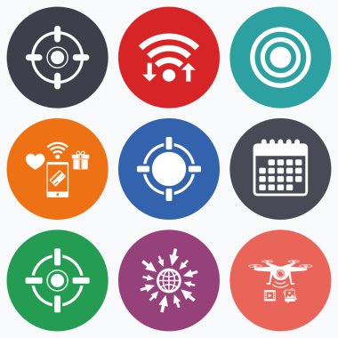 Crosshair simgeler. Hedef amaç işaretleri 