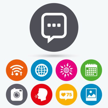 Sosyal medya simgeleri.  