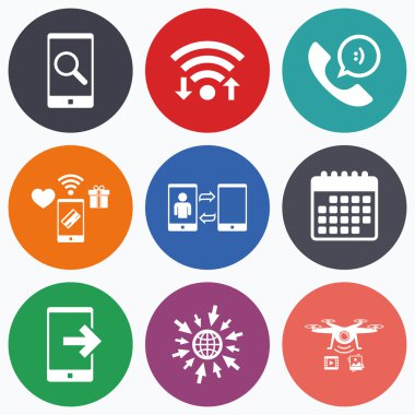 Telefon simgeleri. Çağrı Merkezi desteği 