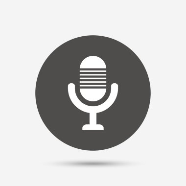 Mikrofon simgesi. Hoparlör simgesi.  