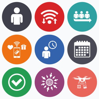 Sıra simgesi. Kişi bekleyen işareti.  