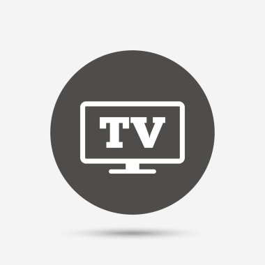 Geniş ekran Tv işareti simgesi. 