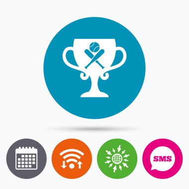 Beyzbol sopası işareti simgesi.  