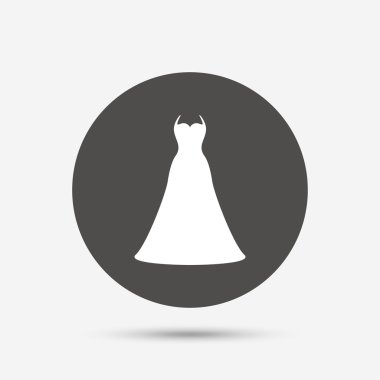 düğün elbise işareti simgesi 