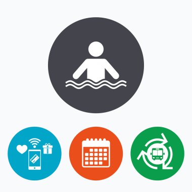 Yüzme işareti simgesi 