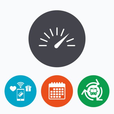 Takometre işareti simgesi.  