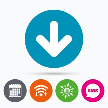 Download Icon. Yükle düğmesi.