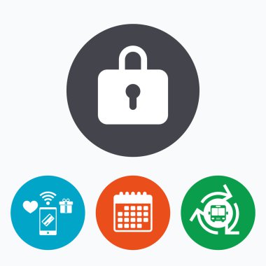 kilit işareti simgesi. soyunma sembolü.