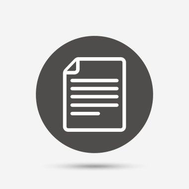 dosya belge simgesi. 