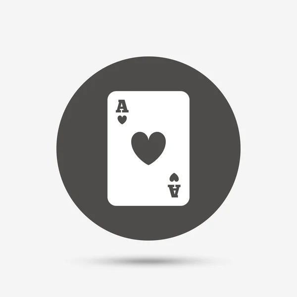 Casino sign icon. — Stock Vector