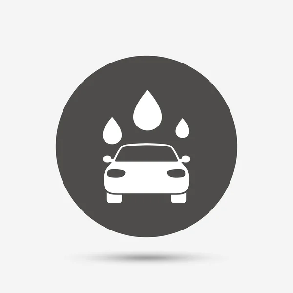 Εικονίδιο πινακίδας πλυντηρίου αυτοκινήτων. — Διανυσματικό Αρχείο