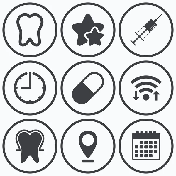 diş minesini simgeler.  