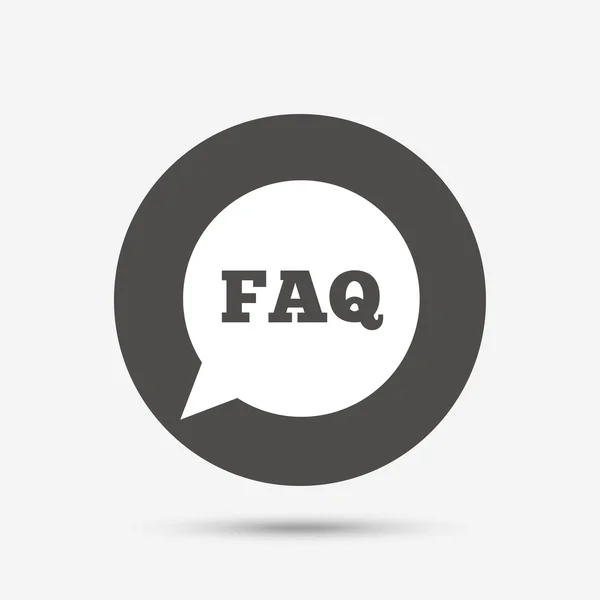 FAQ signo de información — Archivo Imágenes Vectoriales