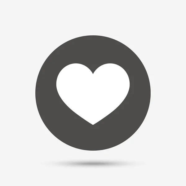 L'icône de l'amour. Symbole de signe cardiaque . — Image vectorielle